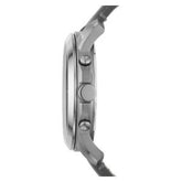 Fossil Men’s Chronograph Quartz Grey Leather Strap Grey Dial 44mm Watch FS5183